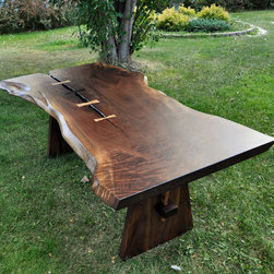 Vesta Live Edge Slab Table - Dining Tables
