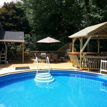 Pool deck with Tiki Bar