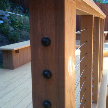 Mill Valley custom clear red cedar deck