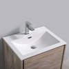 Fresca Catania 24" Natural Wood Wall Hung Cabinet With Integrated Sink