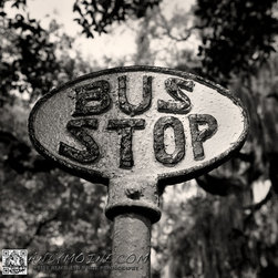 Old Bus Stop Sign - Savannah - Georgia - Prints And Posters
