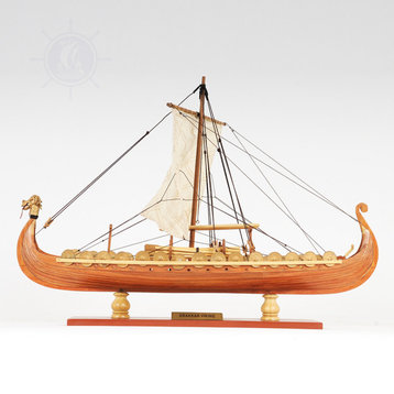 Viking Small Wooden Handcrafted boat model