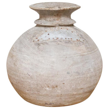 Large Rustic Wooden Pot-Rina