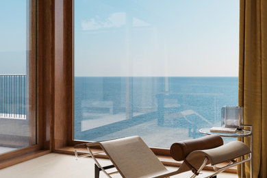 Inspiration for a coastal home office in Dublin.