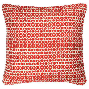 Structure Hugs & Kisses Pillow, Red, 18"