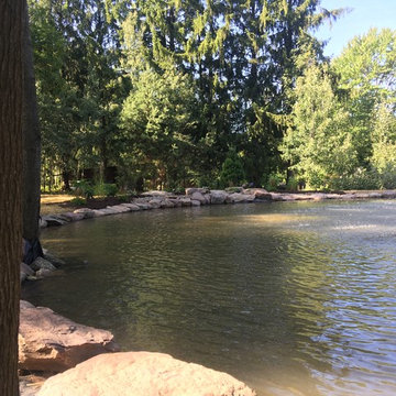 Sweet Valley, PA - Pond Landscaping & Fountain
