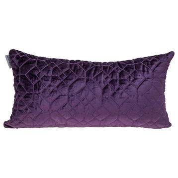 Parkland Collection Sora Transitional Purple Throw Pillow PILL21315P