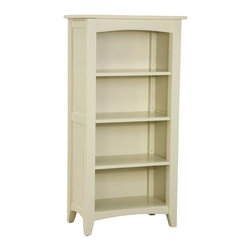 Bolton Furniture - Shaker Cottage Tall Bookcase, Sand - Bookcases