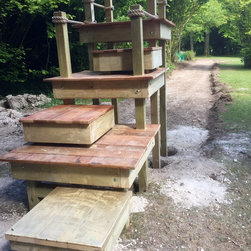 Zip Wire platforms and decks, commercial project at Cholderton Charlie's Farm - Garden Playhouses