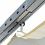 vidaXL Pergola Steel With Retractable Roof, Cream, 3x3 m