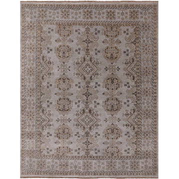Turkish Oushak Hand Knotted Wool Rug 7' 11" X 10' 0" - Q9357