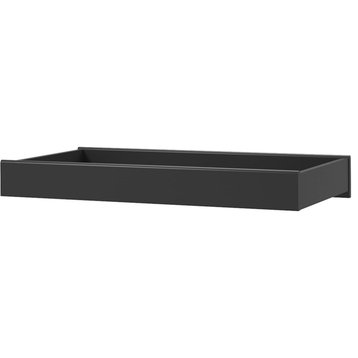 Little Seeds Modern Monarch Hill Hawken Wood Changing Table Topper in Black