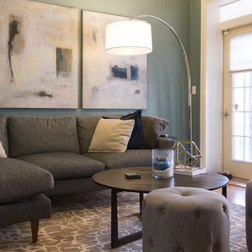Midcentury Modern Chicago Living Room
