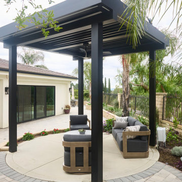 aluminum pergola, louvered pergola, motorized pergola, freestanding pergola, lou