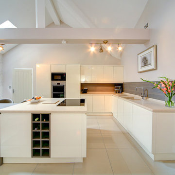 Gloss Ivory Kitchen Installed in Stalybridge, Tameside