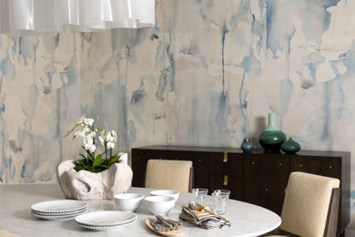 Inspiration for a contemporary dining room remodel in Miami