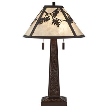 Pacific Coast Melville 2-Light Table Lamp, Dark Bronze