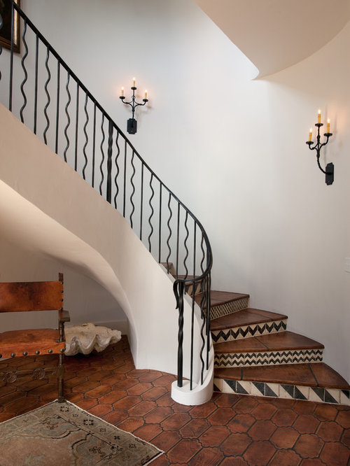 Tile And Concrete Stairs Houzz