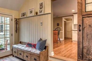 Inspiration for a timeless entryway remodel in Boston