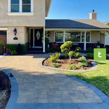 Driveway Remodel, Paver Installation in Santa Clarita