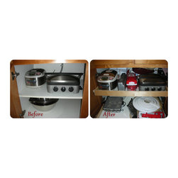 Slide Out Shelves for Appliances - Kitchen Drawer Organizers