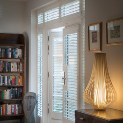 French Door and Patio Door Shutters. Solid Shutters - Interior Shutters