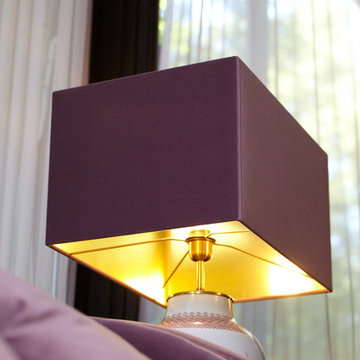 Tischlampe lila