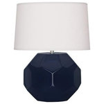 Robert Abbey - Robert Abbey MB02 Franklin, 1 Light Accent Lamp - Inspired by the natural geometry found in turtle sFranklin 1 Light Acc Midnight Blue Glazed *UL Approved: YES Energy Star Qualified: n/a ADA Certified: n/a  *Number of Lights: 1-*Wattage:60w Type A bulb(s) *Bulb Included:No *Bulb Type:Type A *Finish Type:Midnight Blue Glazed
