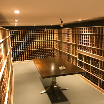 Enclosed, insulated wine room