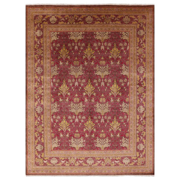 9' 1" X 12' 0" William Morris Hand Knotted Wool Rug Q4872