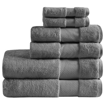 100% Cotton 6 Piece Bath Towel Set, MPS73-454