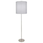 Robert Abbey - Robert Abbey PG07 Kate, 1 Light Floor Lamp - Make a bold statement in your space with the KateKate 1 Light Floor L Polished Nickel/Crys *UL Approved: YES Energy Star Qualified: n/a ADA Certified: n/a  *Number of Lights: 1-*Wattage:150w Type A bulb(s) *Bulb Included:No *Bulb Type:Type A *Finish Type:Polished Nickel/Crystal
