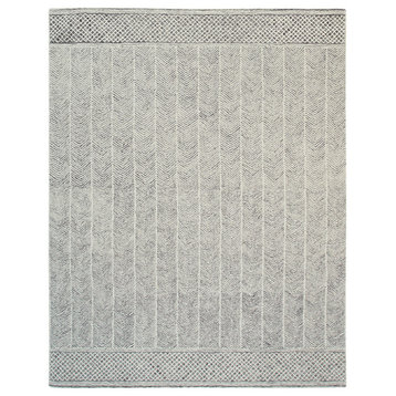 EORC Beige/Multi Hand-Tufted Wool Rug 7'9 x 10'