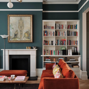 An Elegant Living room & open Kitchen Design in London