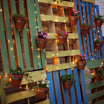 Patio Design Pallet Wall Planter
