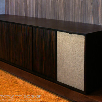 Madison Avenue Mid Century Style Consoles, Headboards and Wall Units