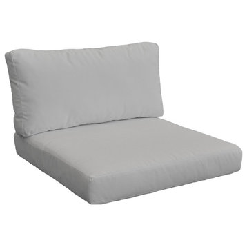 Covers for Chair Cushions 4" Thick, Gray