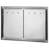 VEVOR Outdoor Kitchen Doors BBQ Kitchen Doors 30.5x21" Stainless Steel Cabinet