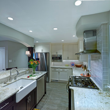 Long, Narrow Kitchen Space