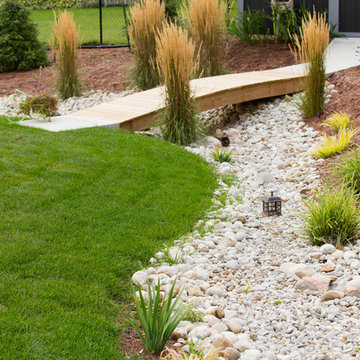 Dry Stream Landscape & Walkway