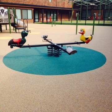 No Fault Safety Surface for residential and commercial playgrounds.