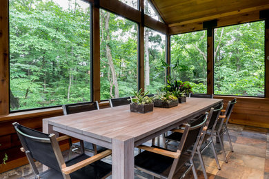 Eclectic sunroom photo in Other