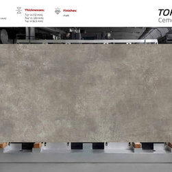 Cement Gray - Large Format Slab - Kitchen Countertops