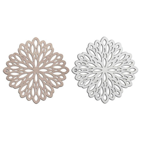Double-Sided Reversible Floral Trivet