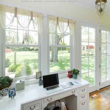 New Windows in Delightful Home Office - Renewal by Andersen Long Island, Queens 