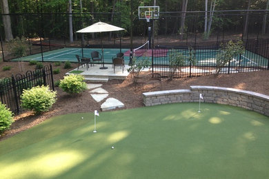 Inspiration for a traditional backyard outdoor sport court in DC Metro.