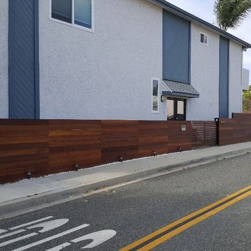 Horizontal Modern wood Fence
