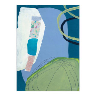 Pool Geometric Art Area Rug 5'x8', Power-loomed, 7.5'x10.3 ...