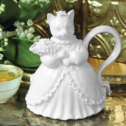Hattie Cat Porcelain Teapot - Teapots