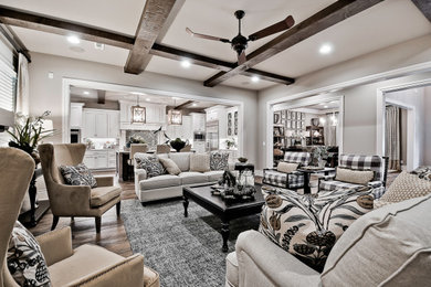 Transitional living room photo in Other